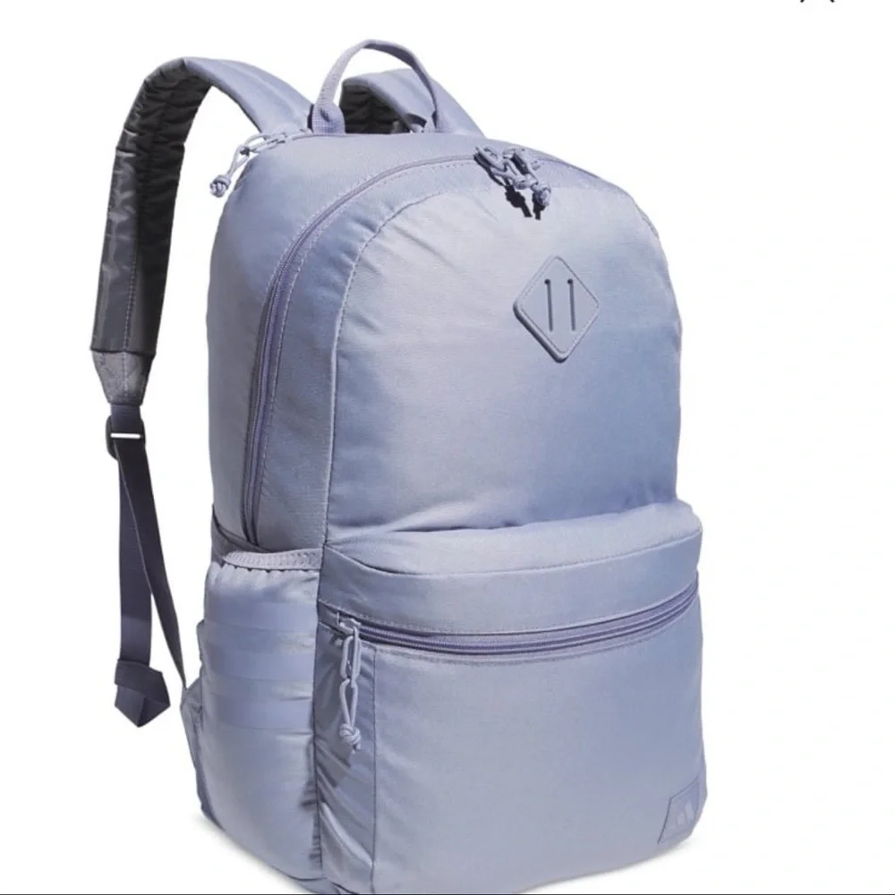 adidas Light Lavender Backpack with Padded Straps